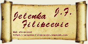 Jelenka Filipčević vizit kartica
